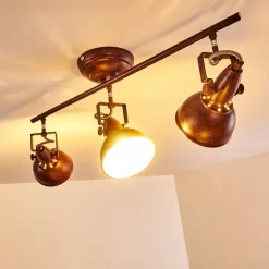 Plafonnier Tina Rouille, 3 Lumieres