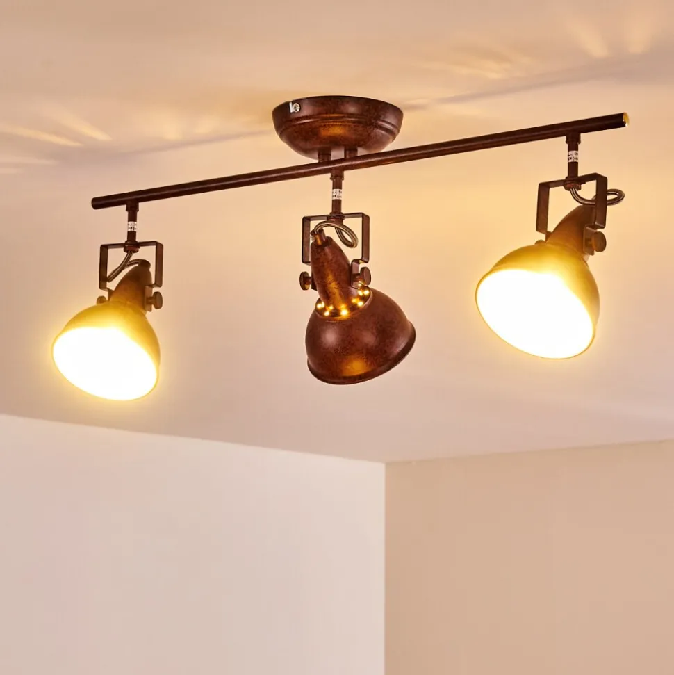 Plafonnier Tina Rouille, 3 Lumieres