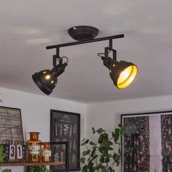 Plafonnier Tita Noir, 2 Lumieres