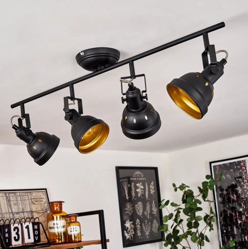 Plafonnier Tita Noir, 4 Lumieres