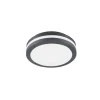 Plafonnier Trio Piave Led Anthracite, 1 Lumiere, Detecteur De Mouvement