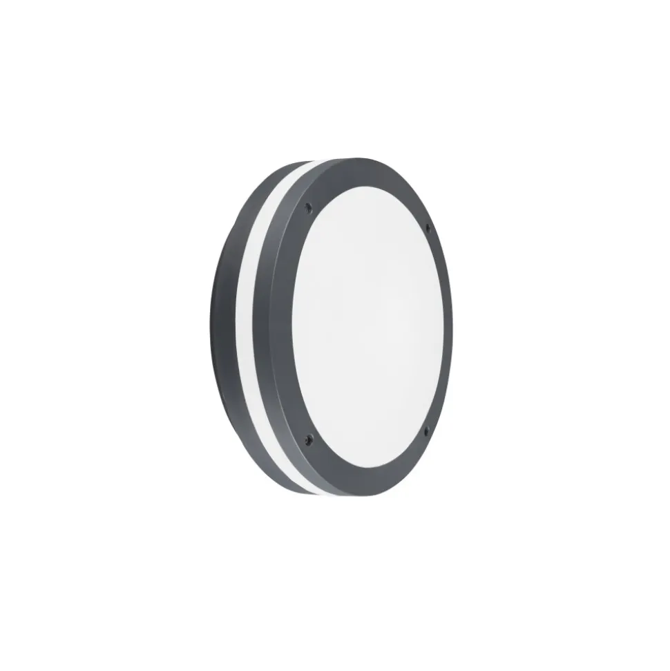 Plafonnier Trio Piave Led Anthracite, 1 Lumiere, Detecteur De Mouvement