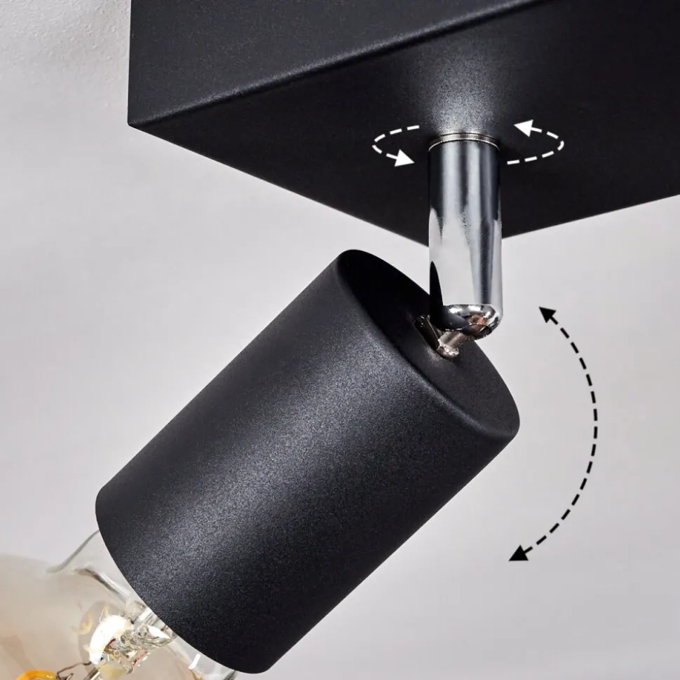 Plafonnier Tulla Noir, 3 Lumieres