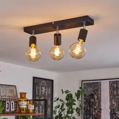 Plafonnier Tulla Noir, 3 Lumieres