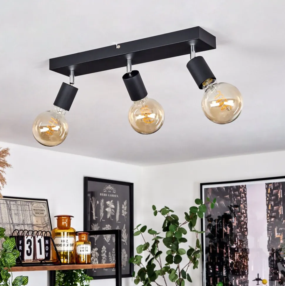 Plafonnier Tulla Noir, 3 Lumieres