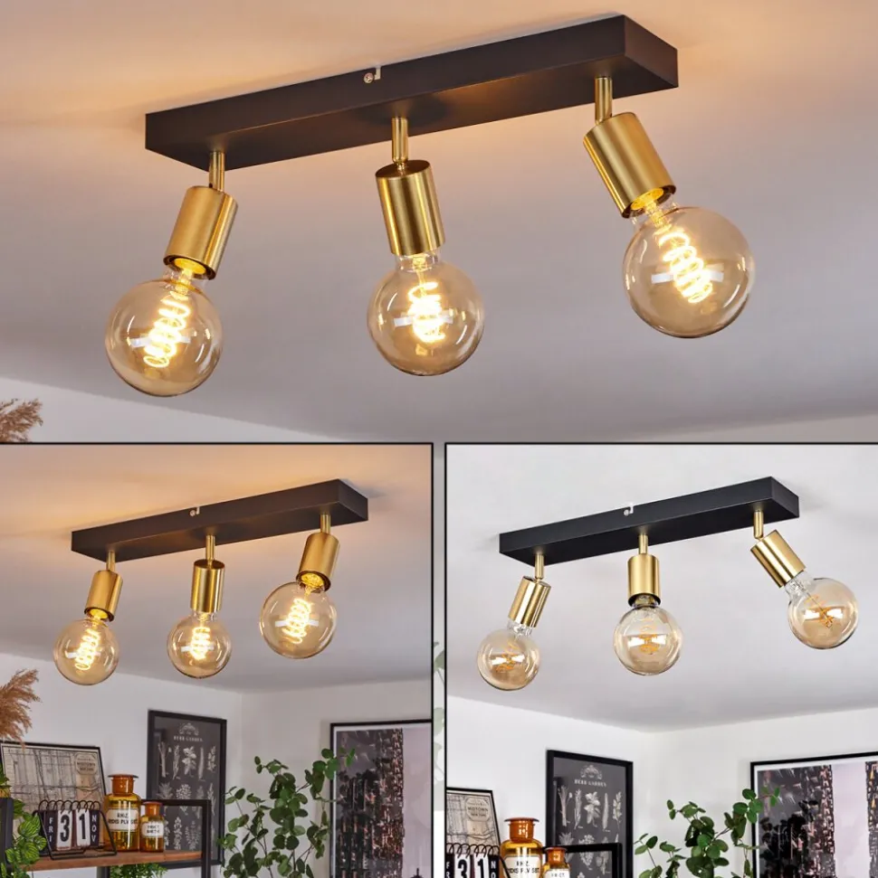 Plafonnier Tulla Noir, 3 Lumieres
