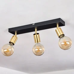 Plafonnier Tulla Noir, 3 Lumieres