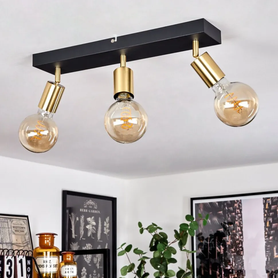Plafonnier Tulla Noir, 3 Lumieres