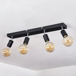 Plafonnier Tulla Noir, 4 Lumieres