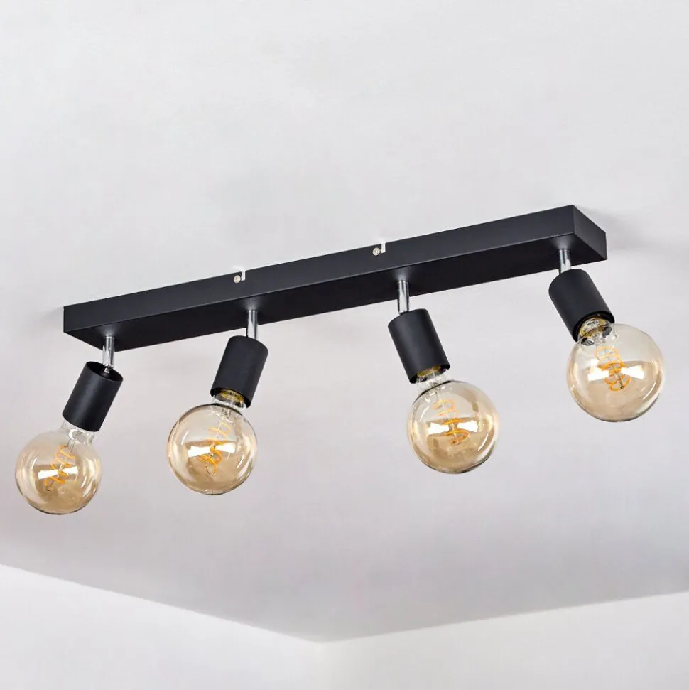 Plafonnier Tulla Noir, 4 Lumieres