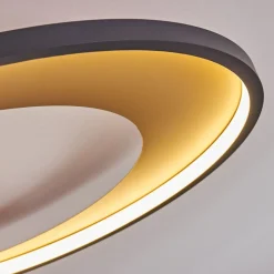 Plafonnier Tuzik Led Or, Noir, 1 Lumiere