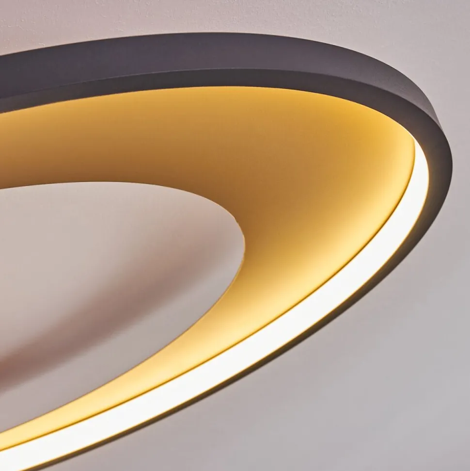Plafonnier Tuzik Led Or, Noir, 1 Lumiere