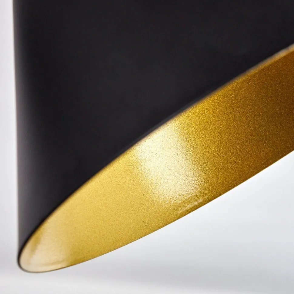 Plafonnier Upiano Chrome, Noir, 3 Lumieres