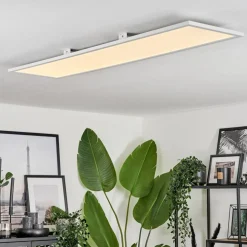Plafonnier Vex Led Blanc, 1 Lumiere, Telecommandes