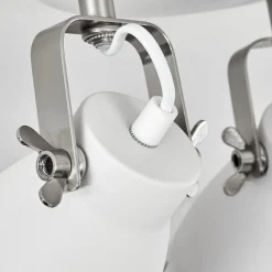 Plafonnier Vlissingen Nickel Mat, Blanc, 3 Lumieres