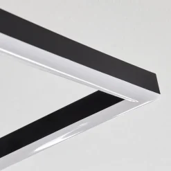 Plafonnier Walschbronn Led Brun, Couleur Bois, Noir, 1 Lumiere