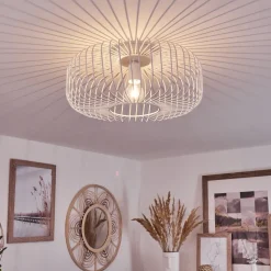 Plafonnier Wemude Blanc, 1 Lumiere