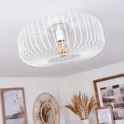 Plafonnier Wemude Blanc, 1 Lumiere