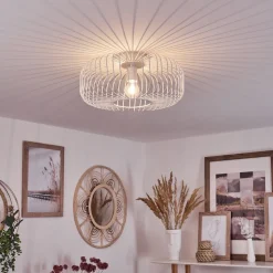 Plafonnier Wemude Blanc, 1 Lumiere