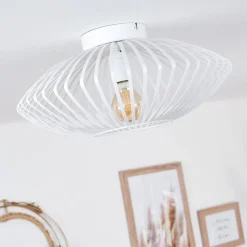 Plafonnier Wemude Blanc, 1 Lumiere