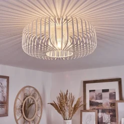 Plafonnier Wemude Blanc, 1 Lumiere