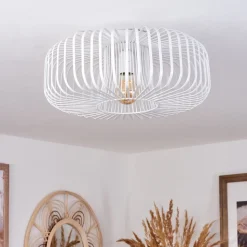 Plafonnier Wemude Blanc, 1 Lumiere