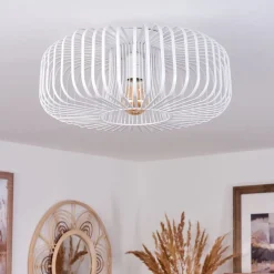 Plafonnier Wemude Blanc, 1 Lumiere