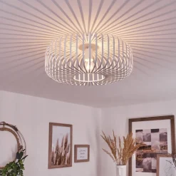 Plafonnier Wemude Blanc, 1 Lumiere
