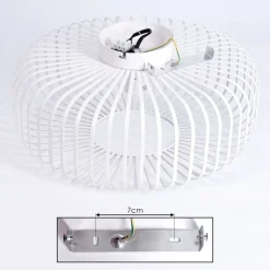 Plafonnier Wemude Blanc, 1 Lumiere