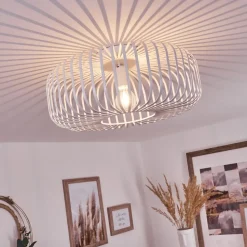 Plafonnier Wemude Blanc, 1 Lumiere