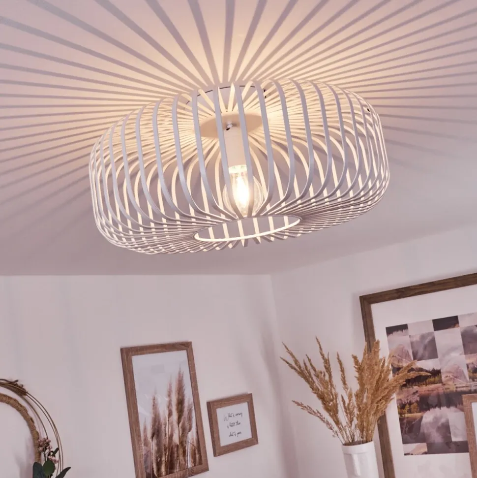 Plafonnier Wemude Blanc, 1 Lumiere