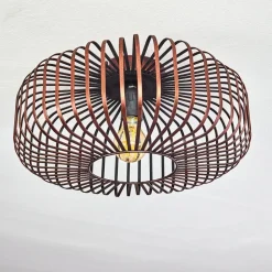 Plafonnier Wemude Cuivre, Noir, 1 Lumiere