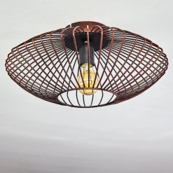 Plafonnier Wemude Cuivre, Noir, 1 Lumiere