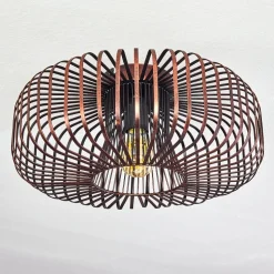 Plafonnier Wemude Cuivre, Noir, 1 Lumiere