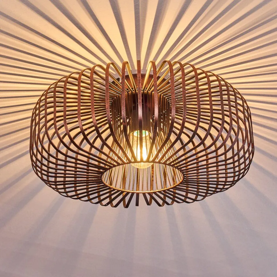 Plafonnier Wemude Cuivre, Noir, 1 Lumiere