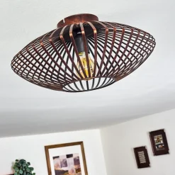 Plafonnier Wemude Cuivre, Noir, 1 Lumiere