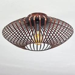 Plafonnier Wemude Cuivre, Noir, 1 Lumiere