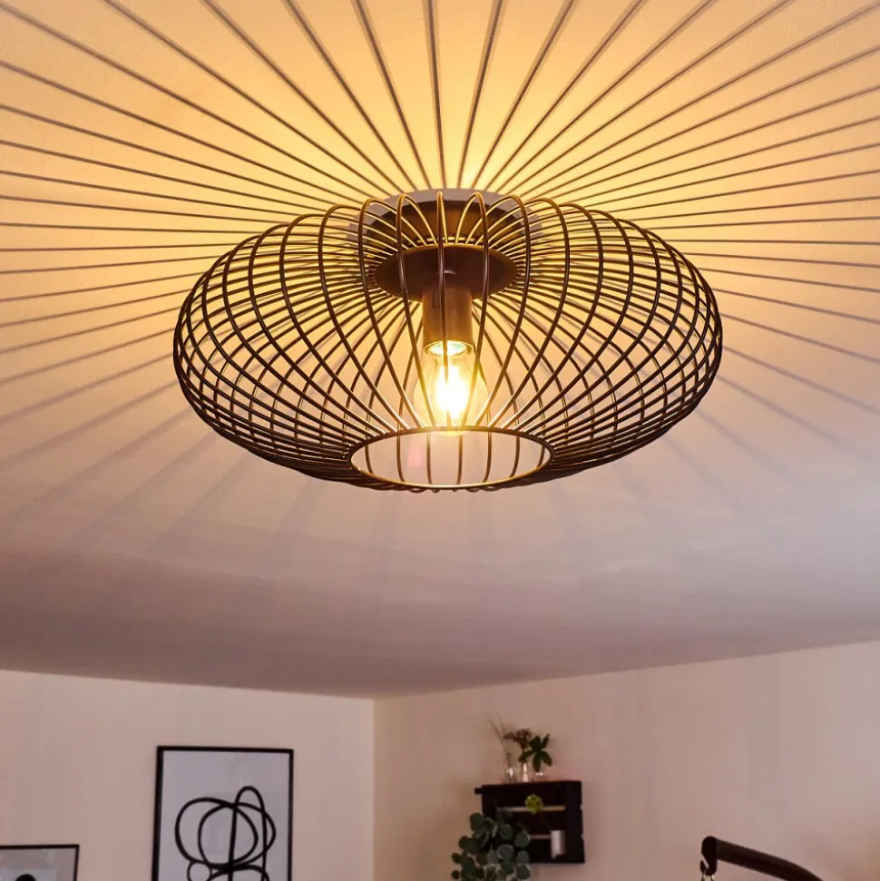 Plafonnier Wemude Noir, 1 Lumiere