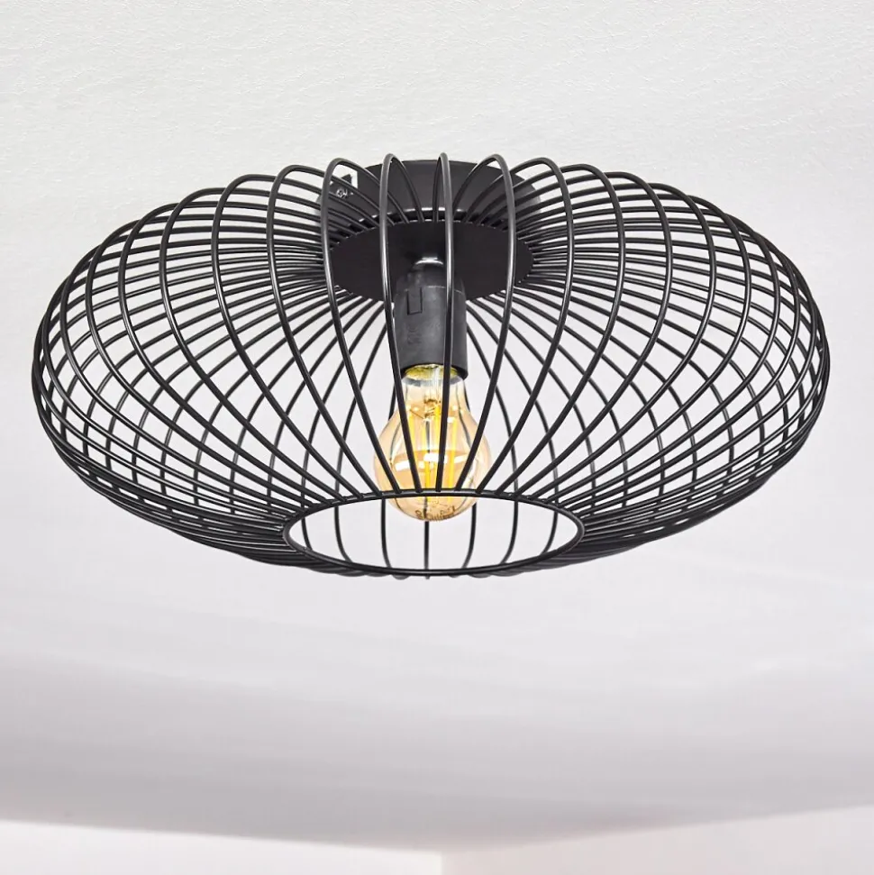 Plafonnier Wemude Noir, 1 Lumiere