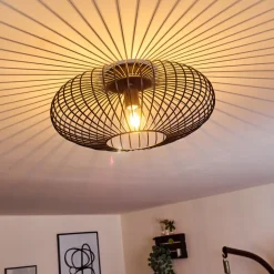 Plafonnier Wemude Noir, 1 Lumiere