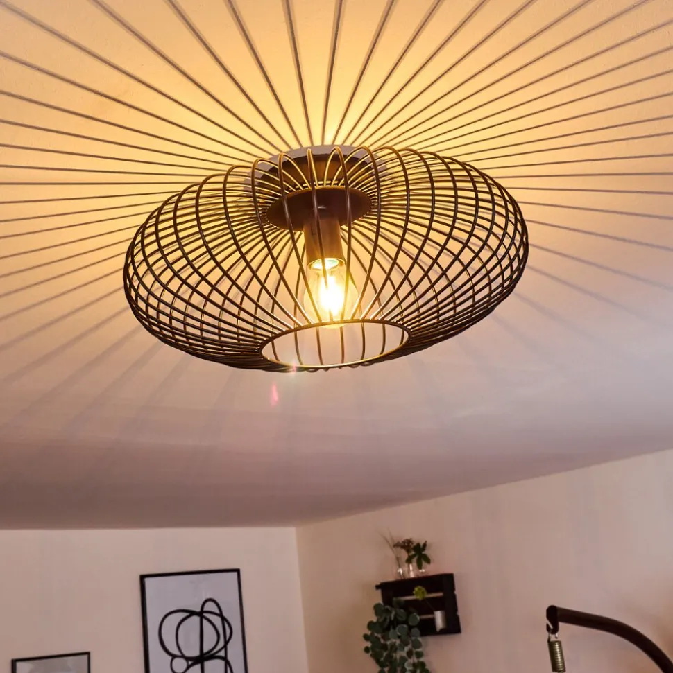 Plafonnier Wemude Noir, 1 Lumiere