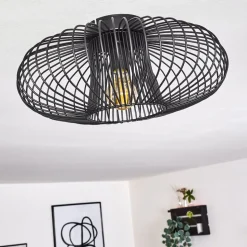 Plafonnier Wemude Noir, 1 Lumiere