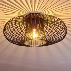 Plafonnier Wemude Noir, 1 Lumiere