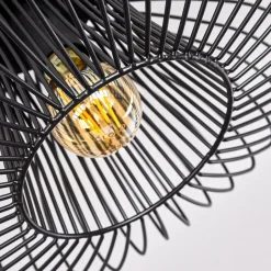 Plafonnier Wemude Noir, 1 Lumiere
