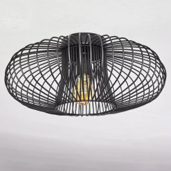 Plafonnier Wemude Noir, 1 Lumiere