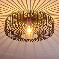Plafonnier Wemude Noir, 1 Lumiere