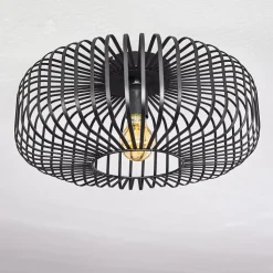 Plafonnier Wemude Noir, 1 Lumiere