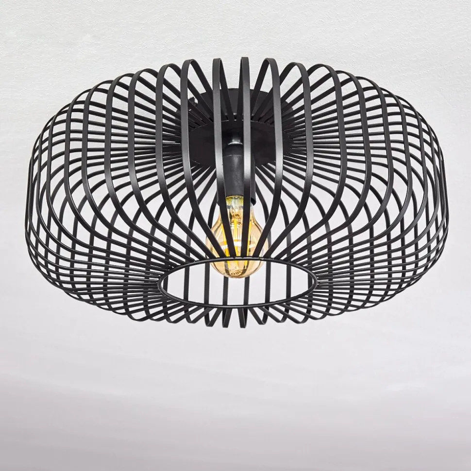 Plafonnier Wemude Noir, 1 Lumiere