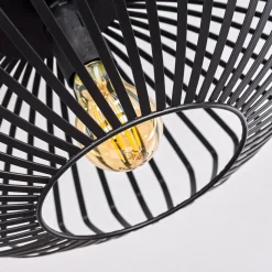 Plafonnier Wemude Noir, 1 Lumiere