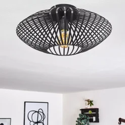 Plafonnier Wemude Noir, 1 Lumiere